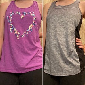 JUSTICE - Two Razorback Tank Tops